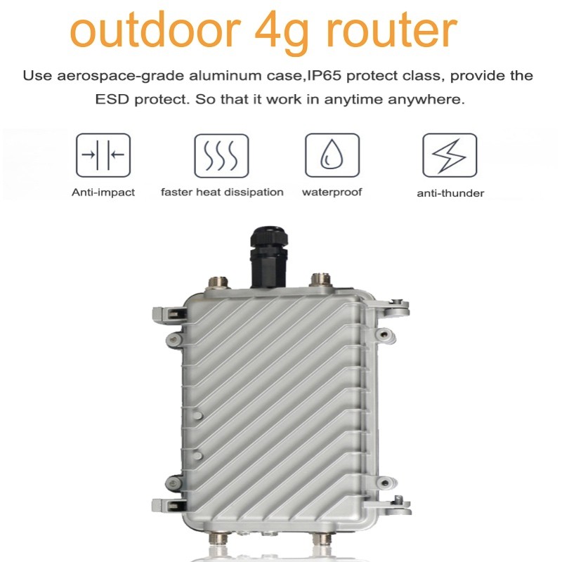 . Outdoor 4G Router 4G Sim Card Wifi Router Ip66 Waterproof 2.4G Lte -