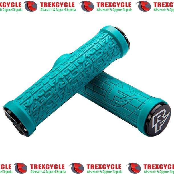 TERBARU Handgrip Sepeda Lipat MTB Raceface Grippler Biru Turquoise Bukan Ergon