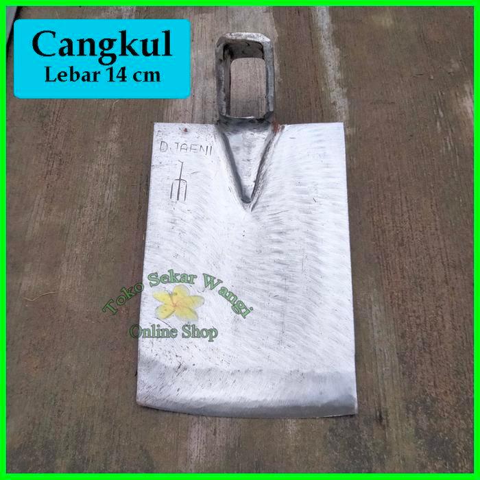 Mata Cangkul Kecil Cap Garpu Bahan Plat Baja Asli Lebar 14 cm Khas Blitar