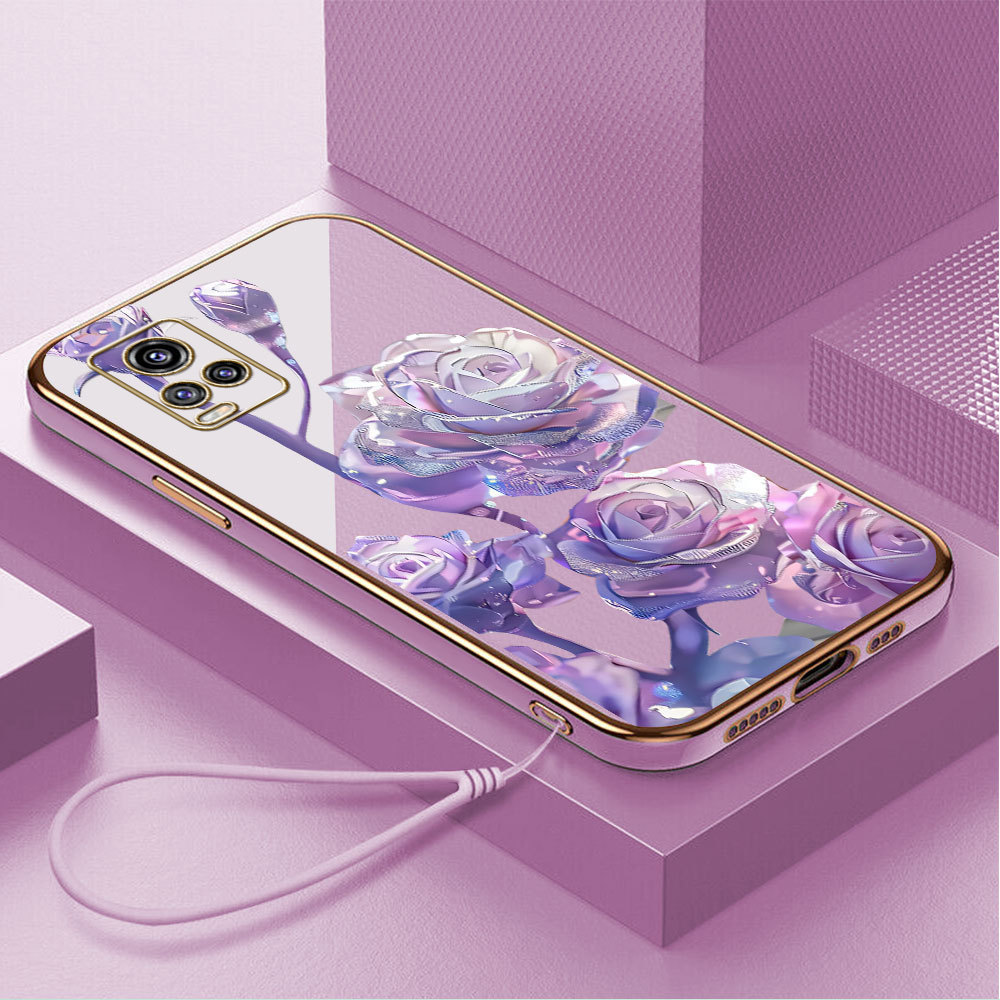 Casing Hp Untuk VIVO V20 2021 Lokal Stock Lanyard Gratis Phone Case Softcase Kesing Cassing Soft Sof