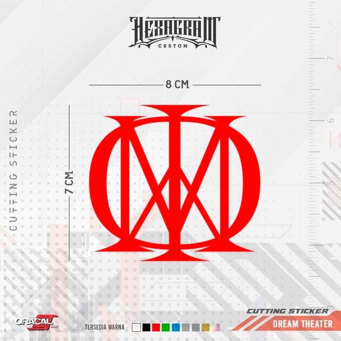 Cutting Sticker Dream Theater Band Logo Stiker Cutting Logo Band Dream Theater