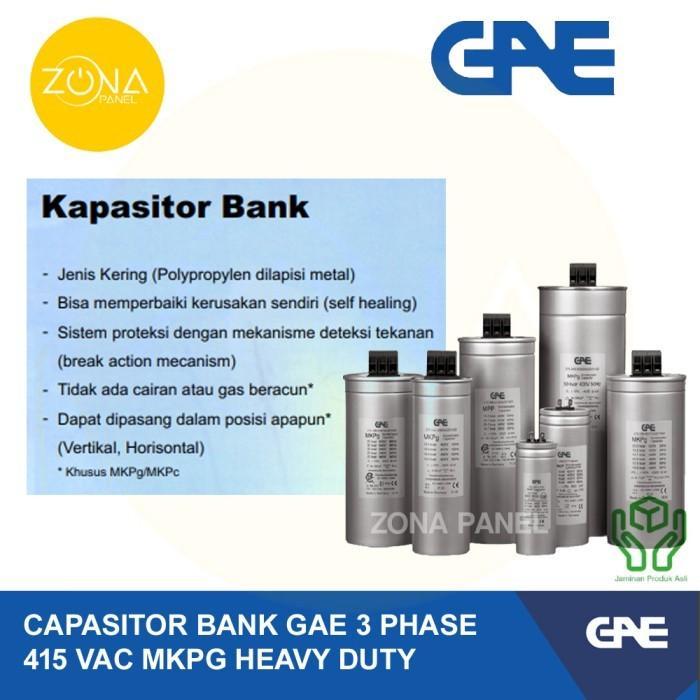 Paling Murah Kapasitor Capasitor Bank Gae Mkpg 3 Phase 25 Kvar 25Kvar 415V Terlaris