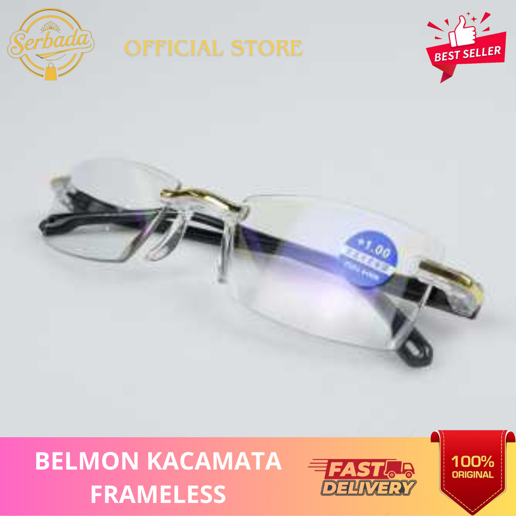 Belmon Kacamata Frameless Premium Ori