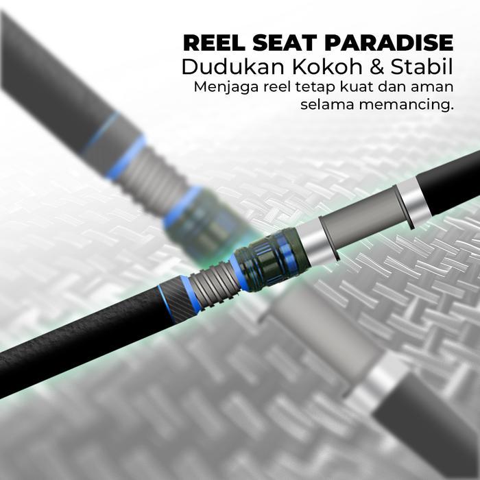 READY Tornado Paradise Joran Pancing Paradise II Power Nano Fiber PNF Handle Full EVA Ringan Kuat