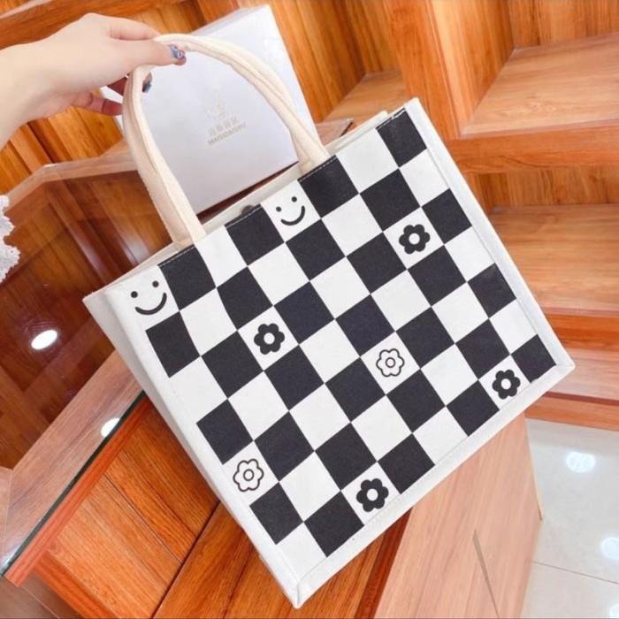 OPIOBAGS TOTE BAG JUMBO KANVAS / TAS TOTE WANITA TFW 157