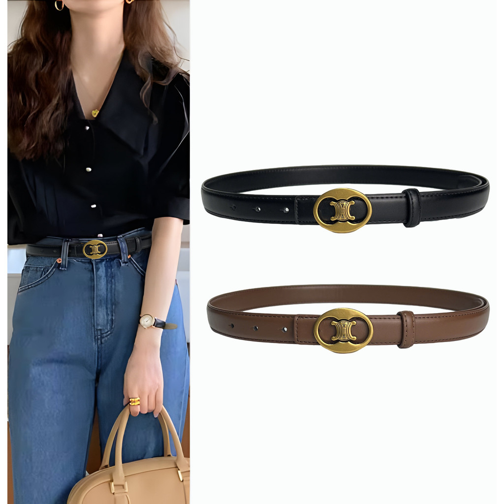 New ladies belt simple Joker Candy-colored letter belt decorative jeans dress