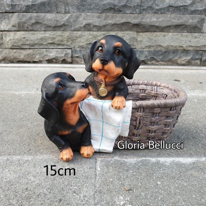 PATUNG PAJANGAN ANJING TEKEL BATHROOM