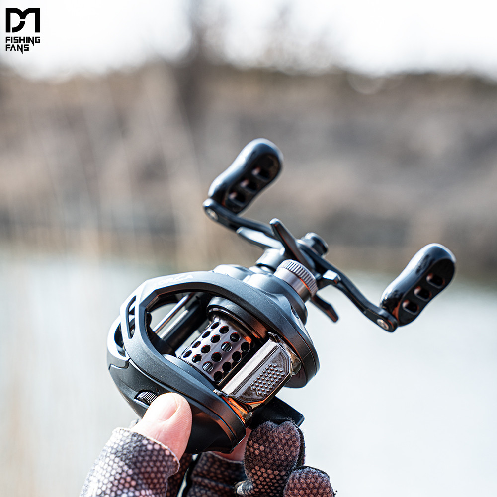 FISHINGFANS 5+1BB Saltwater Baitcasting Reel Baitcaster Bait Casting Multiplier Spool Deep Shallow