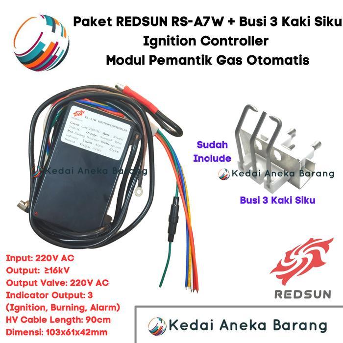 Pemantik Gas Ignition Igniter Controller Kompor Infrared Burner Set
