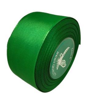 PITA GROSSGRAIN HIJAU DAUN UKURAN 4CM PER ROLL KAIN