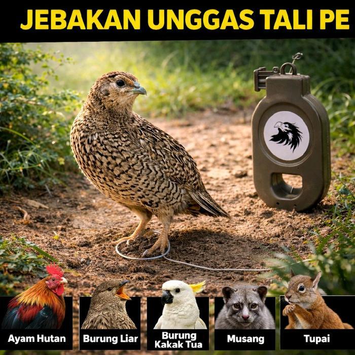 PERANGKAP JERAT JEBAKAN OTOMATIS UNGGAS AYAM/ITIK/BURUNG/BIAWAK/ SUPER TRAP PE/SELING [AOD15]