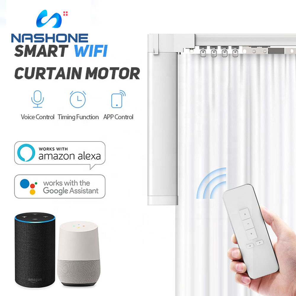 . Tuya Smart Home Smart Curtain Motor Wifi Smart Curtains System -