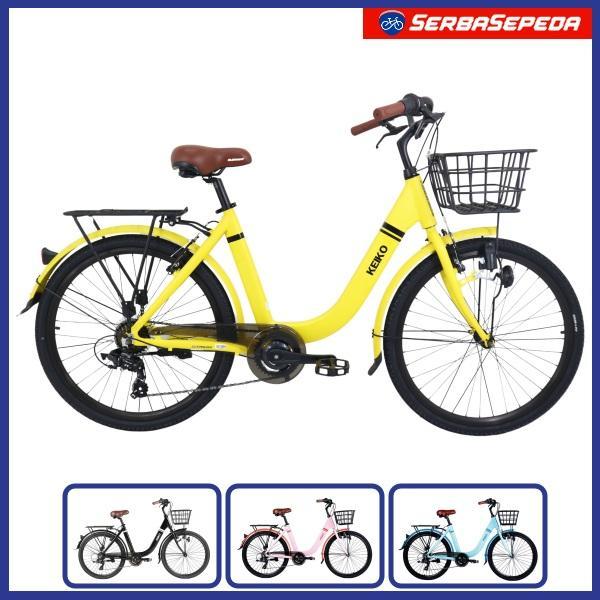 Sepeda Keranjang Element Keiko 26 Inci City Bike