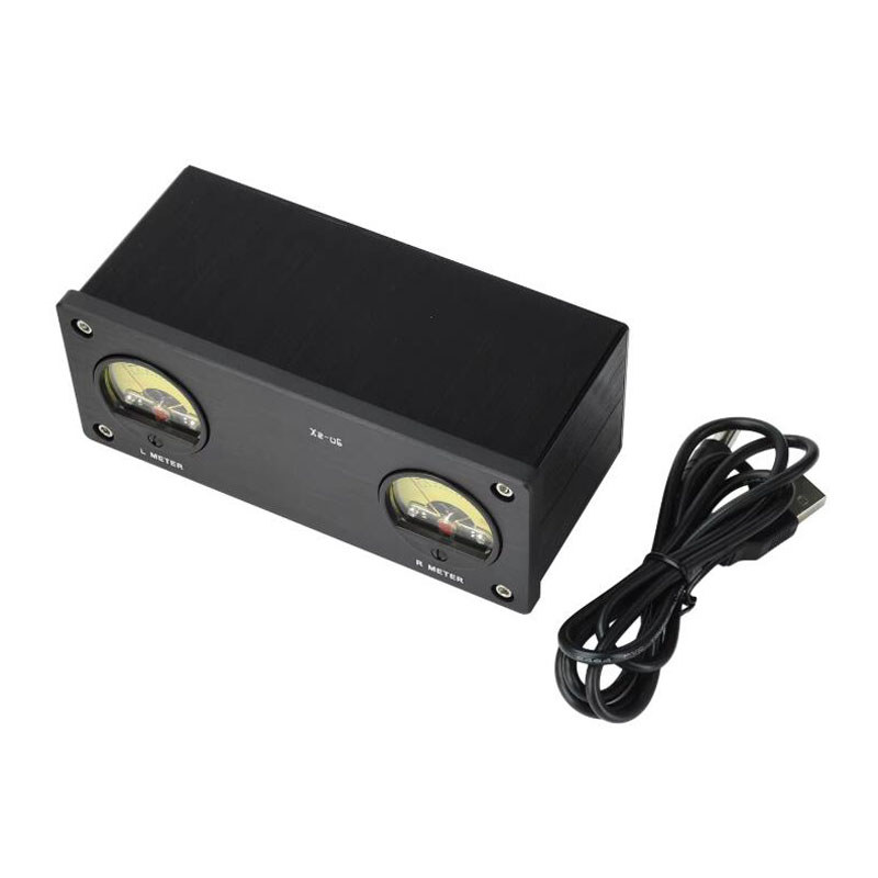 DC 5V AUDIO VU METER SIGNAL LEVEL INDICATOR WITH 3.5MM & RCA JACKS XZ-U6