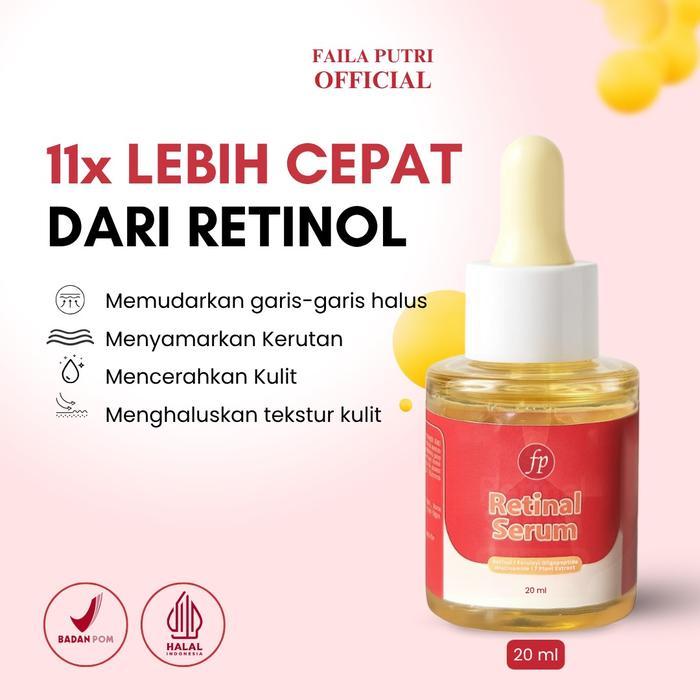 FAILA PUTRI Retinal Serum 20ml Serum Retinoid Memudarkan Garis Halus Memudarkan Kerutan Menghaluskan