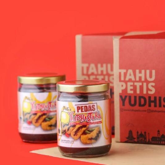 SAMBEL PETIS PEDAS DAN ORIGINAL TAHU MERK YUDHISTIRA 250 GRAM ASLI