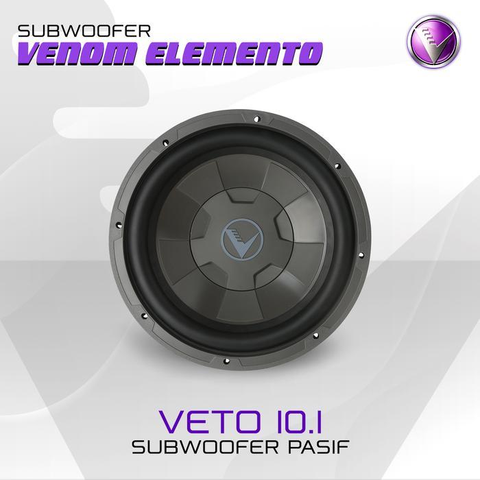 VENOM Elemento Subwoofer Pasif Mobil VETO 10 Ukuran 10 Inch
