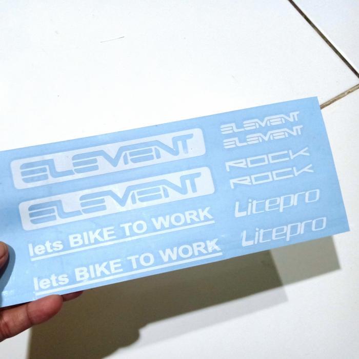 stiker sepeda element rock folding bike sepeda lipat oracal cutting *