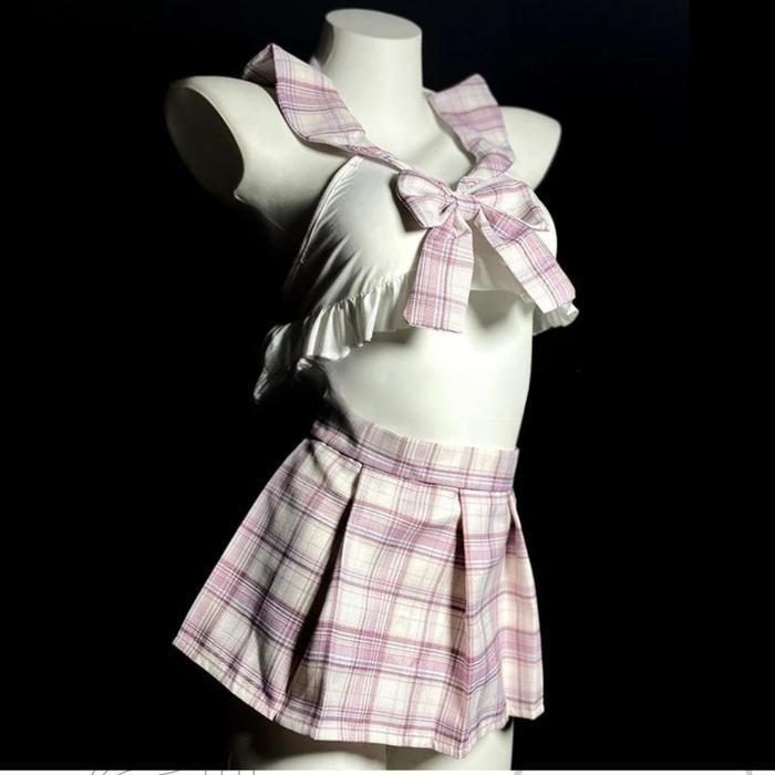[Pajama] Cosplay Kostum Model Pelajar Cosplay Seksi Student Wanita Dress Lingerie Tidur 1316