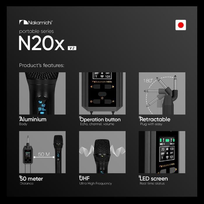 Nakamichi N20X V2 Microphone Wireless