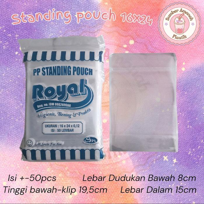 Standing Pouch Double Seal / Plastik Kemasan Snack / Plastik Klip Berdiri 9X15 / 10X17 / 12X20 /