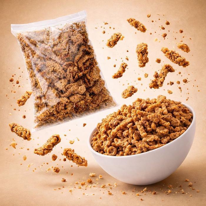 MURAH KULIT AYAM CRISPY 1000G 1KG RASA ORIGINAL & PEDAS - MAKANAN CEMILAN SNACK RINGAN BY