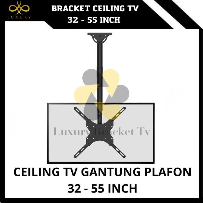Bracket TV Ceiling Mount Adjustable LED LCD OLED Plasma 32 - 55 Inch