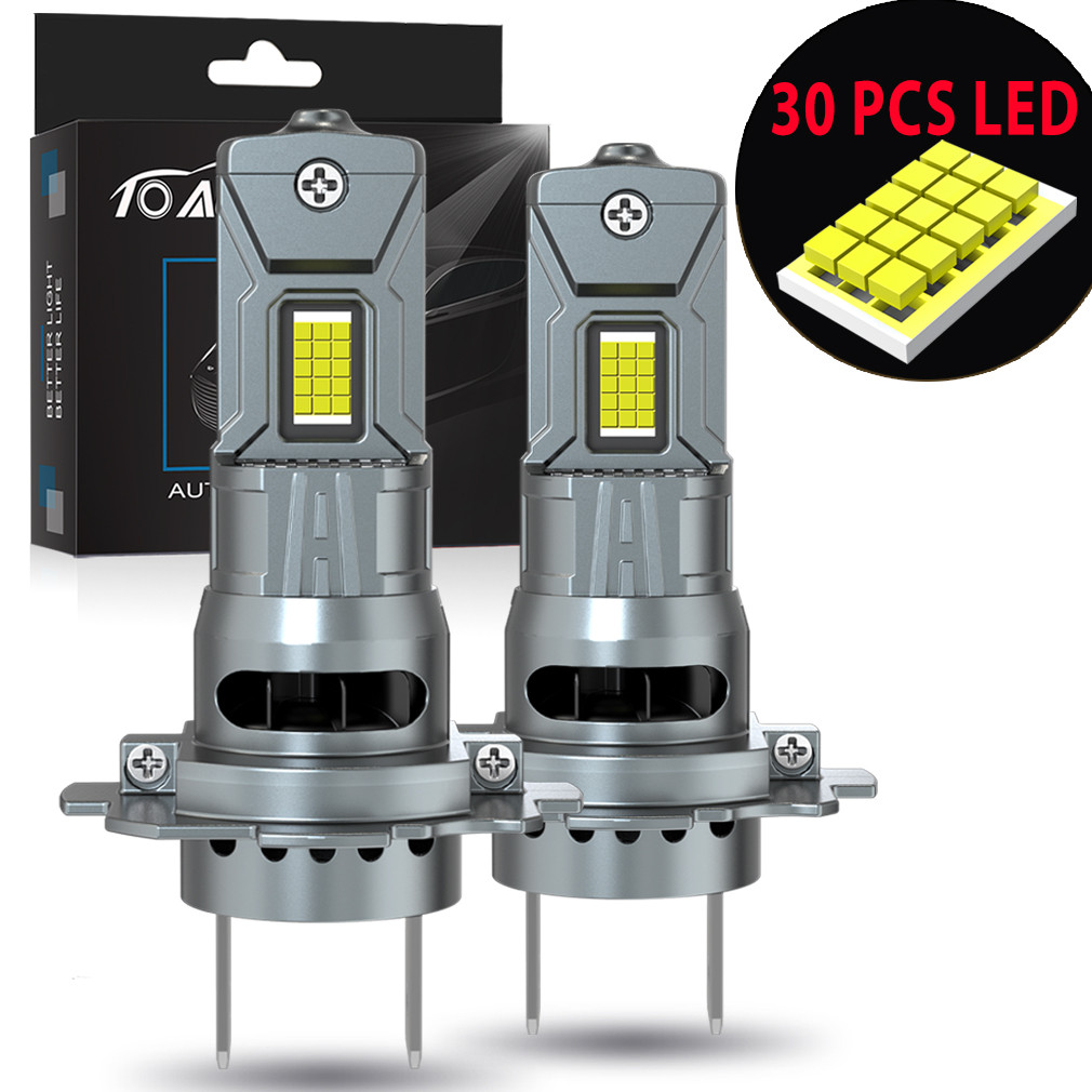H7 Led Canbus Lights Mini Size H4 Led Car Headlight with Fan 80000LM Super Bright Wireless Turbo Fog