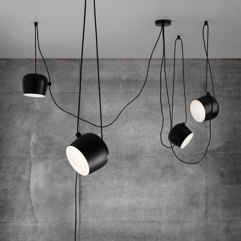 . Aim Pendant Light Modern Drum Pendant Lamp For Living Room Bedroom -