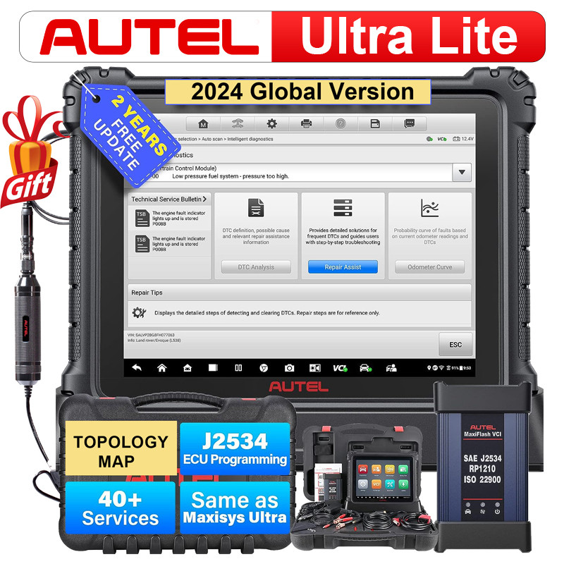 . Autel Maxicom Ultra Lite Scanner Top Diagnostic Tool Obd Scanner 2 -