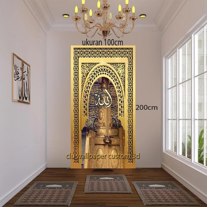 Wallpaper Dinding Dekorasi Ruangan Mihrob Mushola Ruang Ibadah Sholat Terlaris