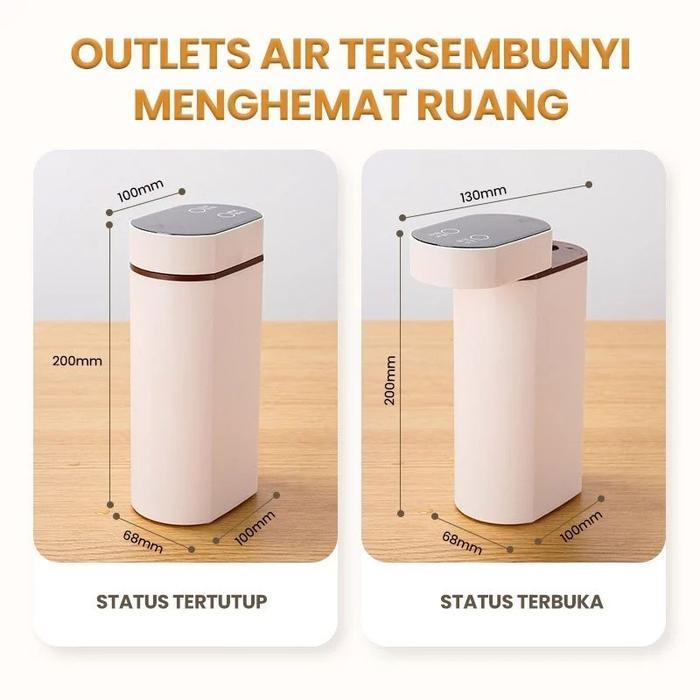 [Cod] Dispenser Mini Lipat 3 Detik Panas, Dispenser Air Panas Portabel 5 Level Suhu, Pompa Air Galon