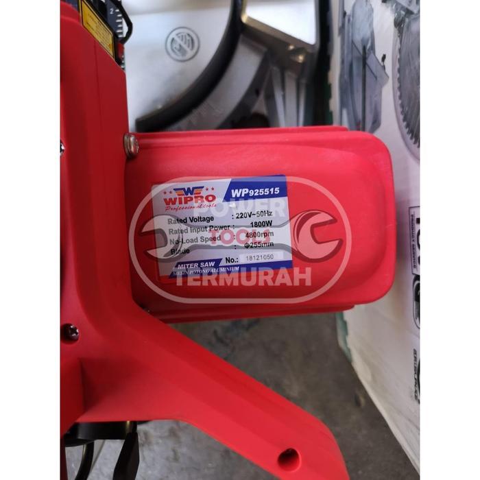 maju store12 MITRE SAW SLIDING WIPRO 10" LASER MESIN POTONG ALUMINIUM MITER SAW