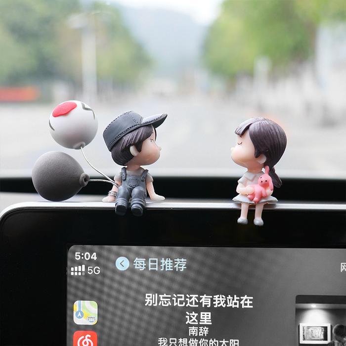 Sepasang Miniatur Boneka Anak Laki-Laki - miniatur couple lucu - miniatur pasangan boneka anak -