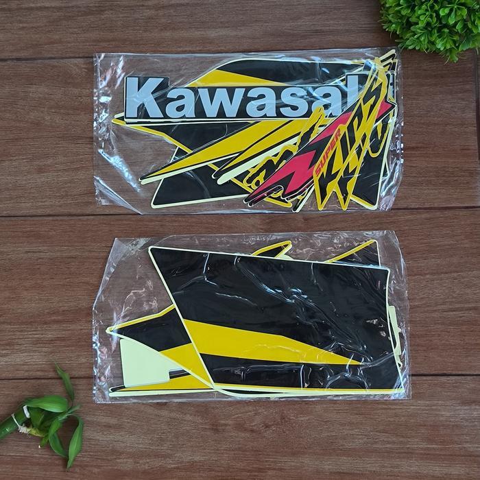 STIKER BODI LIS BODY STRIPING NINJA RR 2012 KUNING