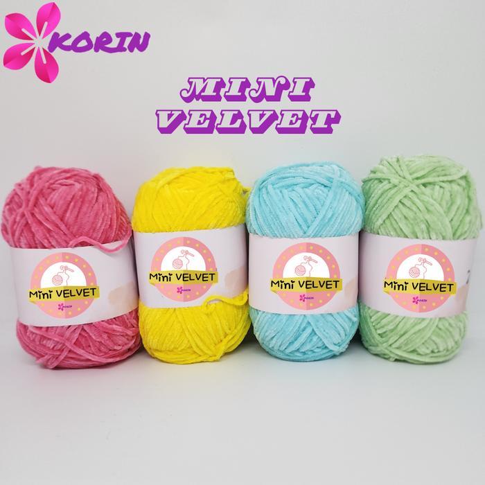 [PART 1 MINI VELVET] Benang Rajut Bludru Mini Velvet Korin / Mini Velvet Kniting Yarn / Bludru Yarn