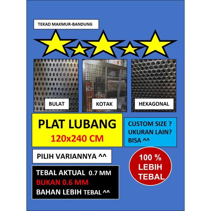 Ready Plat 120X240 - Plat Besi Ram Speaker - Ram Grill Plat Lubang - Ram Grill Box Sound