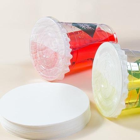 Kertas Anti Bocor Bulat Gelas Cup Kopi Take Away Kertas Tutup Gelas Kertas Kopi