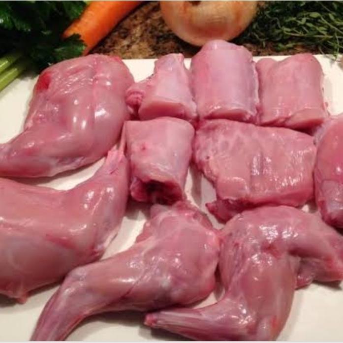 DAGING KELINCI JENIS REX, NZ & HYLA BERAT 500 GRAM