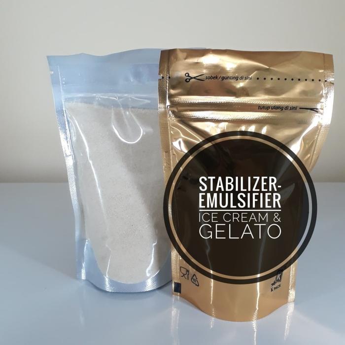 Stabilizer-Emulsifier Es Krim, Ice Cream & Gelato [Gold] - 100Grm Pasti Promo