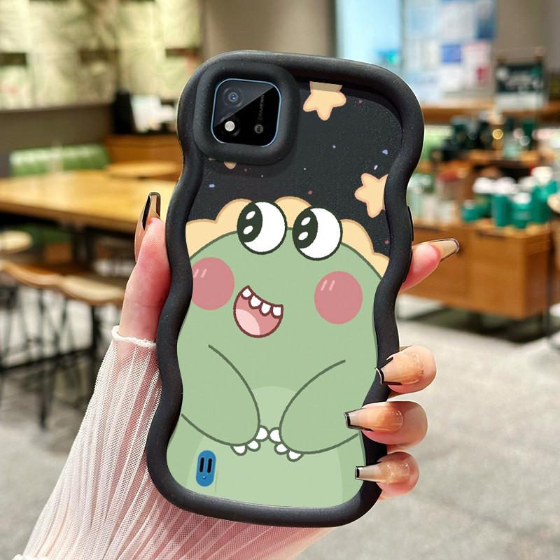 Casing Untuk Realme C20 C20A C11 2021 Case Casing pola Dinosaurus dan unicorn Kasing HP Cesing lunak