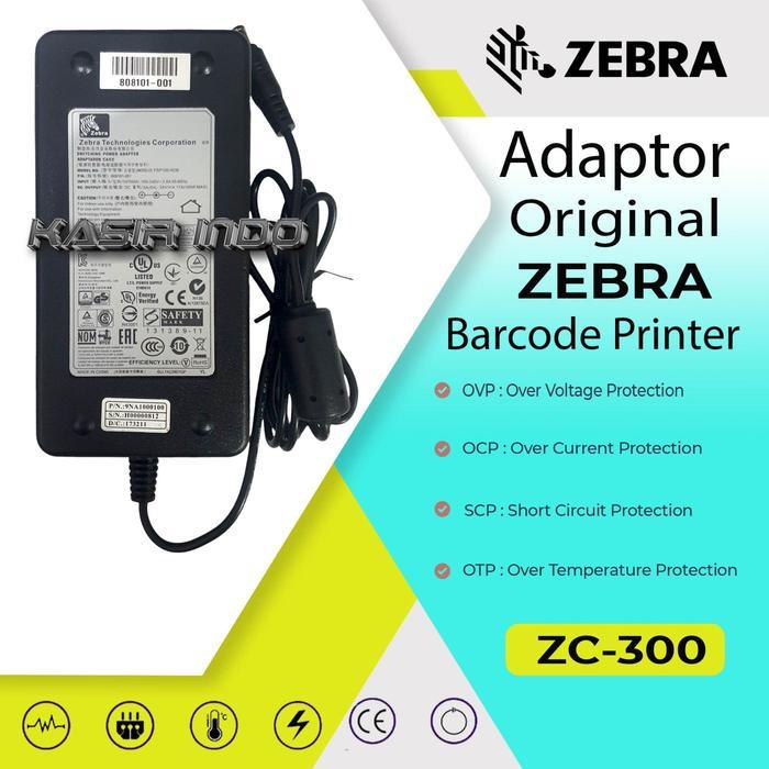 Ready Adaptor Original Zebra ZC300 ID Card Printer Power Supply Printer Kartu Zebra ZC-300