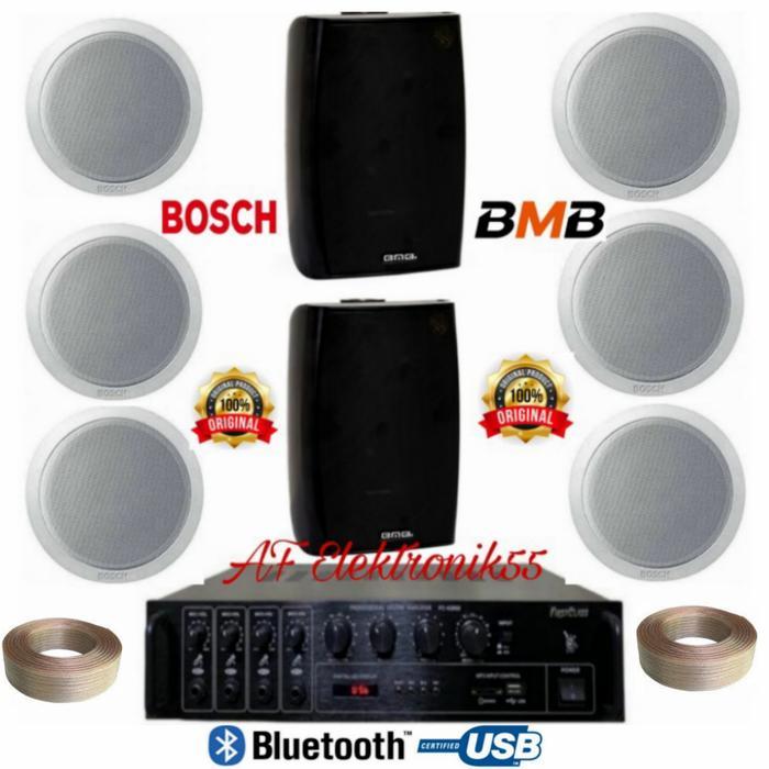 Paket Sound Cafe Atau Restoran 2 Unit Speaker BMB + 6 Speaker Ceiling