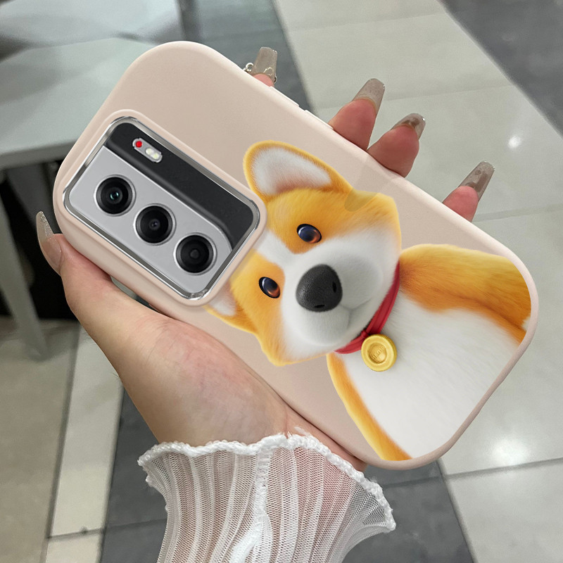 Casing Hp Untuk Tecno Camon 40 Case Casing Babi kartun dan anjing pola Kerang gemuk ponsel HP Kasing
