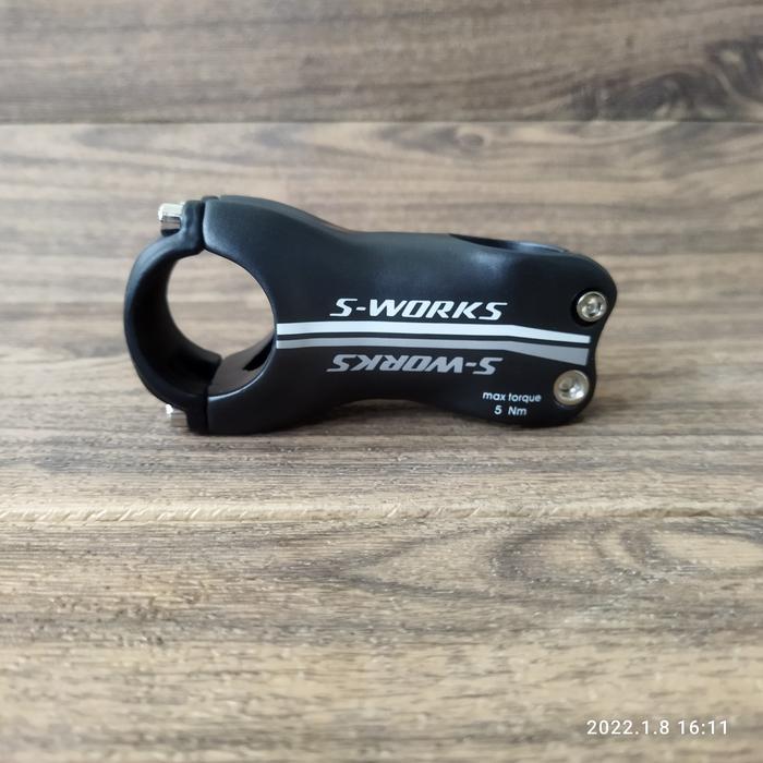 Stem S-Works Specialized Carbon 70 mm 6 Derajat - RB MTB Sworks Putih