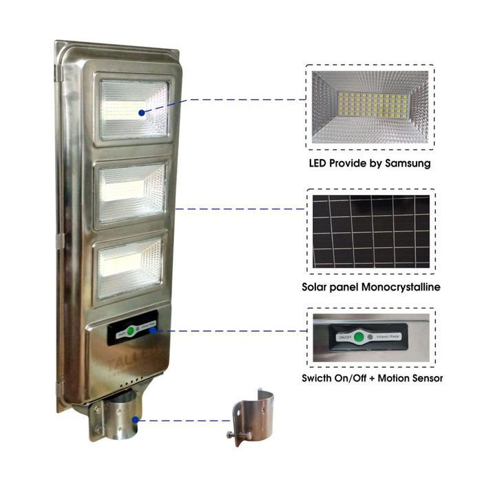 Lampu Jalan 150 Solarcell Tenaga Surya Talled All In 1 Led Samsung Pju Terbaru 
