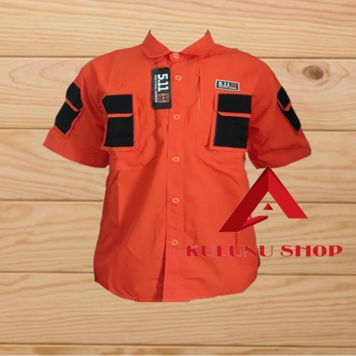 Kemeja Tactical 511 Lengan Pendek Kain Ripstop Baju Distro Pria