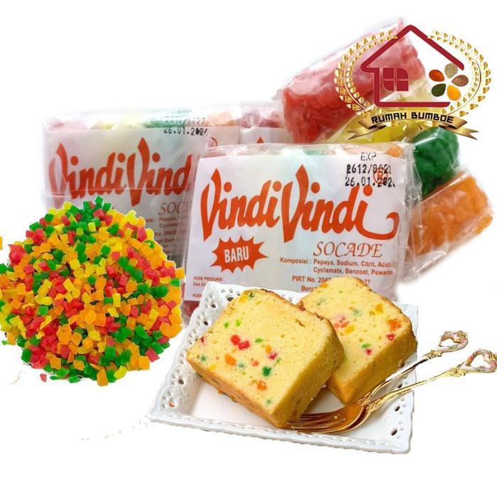 (10 pcs x 50 gr) SOKADE VINDI VINDI Sukade Sekade Toping Kue Dan Cake Baking