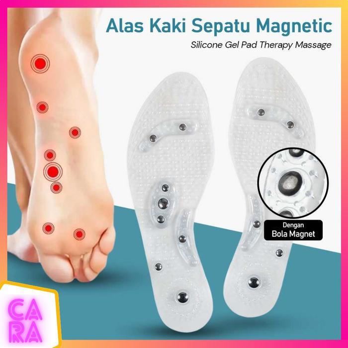 INSOLE SEPATU MAGNETIC SILICONE GEL PAD TERAPI KESEHATAN SN18