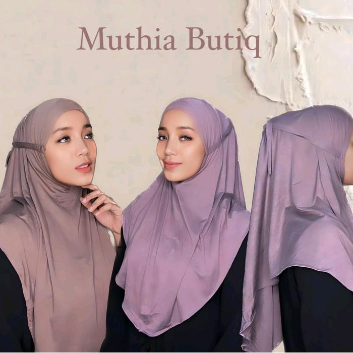 Hijab Instan Bergo Instan Maryam Hijab Bergo Instan Malay Pake Tali Bahan Kaos Rayon Super Premium.